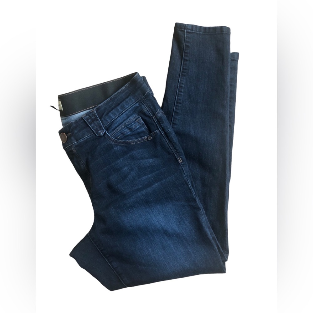 Democracy Ab’Solution Slimming Jegging Stretch Dark Denim Skinny Ankle 14W